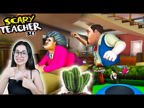 SCARY TEACHER 3D CRAZY TEACHER ADVENTURE NEW EPISODE TRAMPOLINE EYLÜL LAL