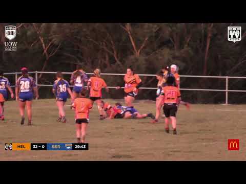 2019 IDRL Women's Open Grade Round 14 Highlights - Helensburgh Tigers vs Berkeley Eagles