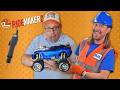 Handyman Hal Builds RC Car With His Friend Benji Fun At Ridemakerz Building Monster Car