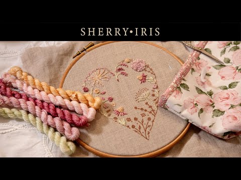 Finding Relaxation in Hand Embroidery | Stitching a Floral Heart