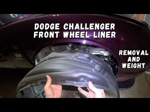 Dodge Challenger Front Wheel Fender Liner Removal ... and Weight!