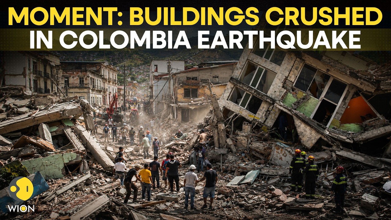 Colombia Earthquake | MOMENT: Powerful Quake Slams Colombia And Destroys Buildings | WION Originals