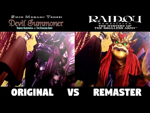 Opening Animation Original vs Remaster - RAIDOU KUZUNOHA Remastered The Mystery of the Soulless Army