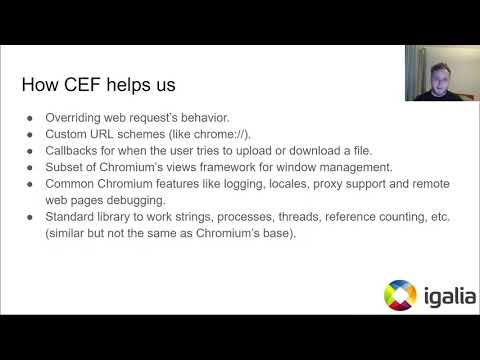 Kiosk-mode browser using Chromium Embedded Framework (CEF)