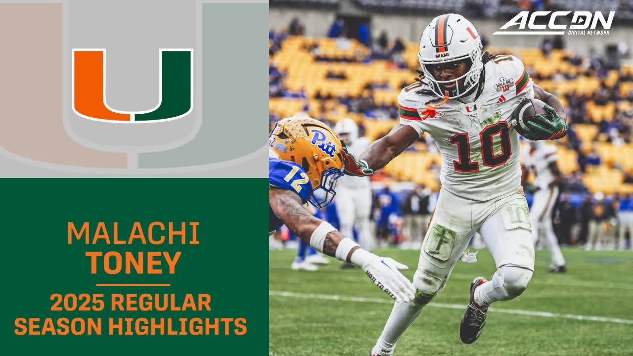 Malachi Toney 2025 Regular Season Highlights | Miami WR