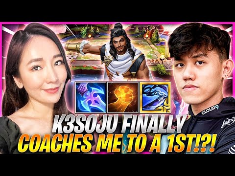 K3SOJU COACHES ME TO A 1ST AGAINST RANK 1 EU?!?! TFT SET 5.5 RANKED I Teamfight Tactics 11.16