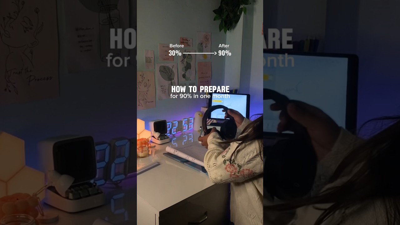 How to prepare for 90% in one month 🫵🏻🔥📚?? #shorts #study