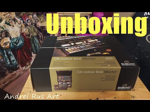 Rembrandt oil color box Master unboxing & Review