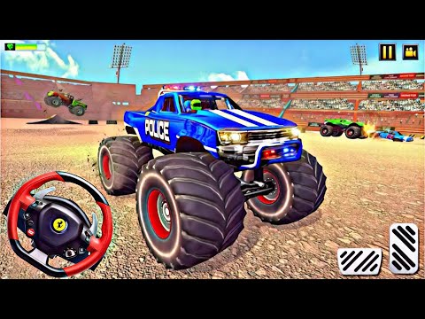 Police Monster Truck Demolition Derby Crash Stunts Android Gameplay