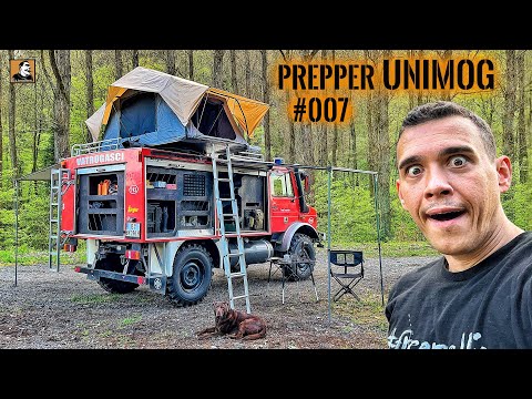 24h Prepper UNIMOG ÜBERNACHTUNG #007 | Funktionstest vom UMBAU | Survival Mattin