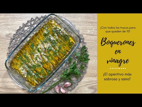 Cómo hacer BOQUERONES EN VINAGRE PERFECTOS🐟 Blanquitos y Duritos