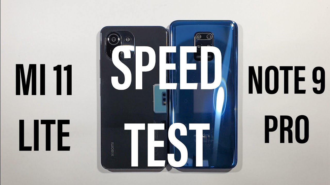Xiaomi Mi 11 Lite vs Xiaomi Redmi Note 9 Pro Speed Test
