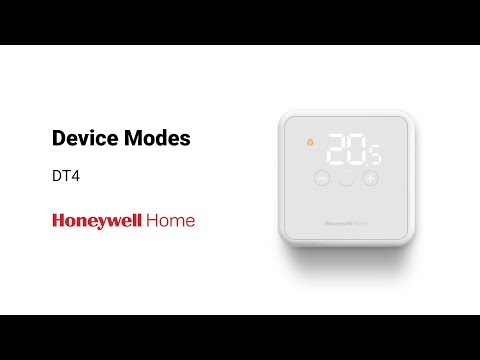 Using the Device Modes on the Honeywell Home DT4 Thermostat