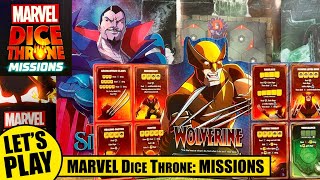 MARVEL DICE THRONE MISSIONS: Solo Playthrough with Wolverine vs Mister Sinister