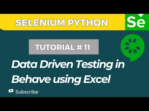 Behave Bdd Tutorial 11 Data Driven Testing With Excel In Python