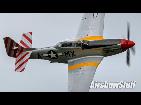 "Mad Max" P-51 Mustang Aerobatics - No Music! - Thunder Over Michigan 2021