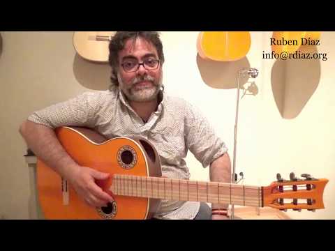 Picado series 6 Konakol / Exercises for modern flamenco guitarists /lessons Skype Ruben Diaz