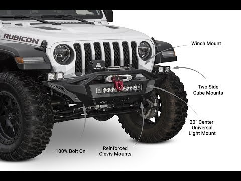 Addictive Desert Designs Front bumper Stealth Fighter Install Jeep JL