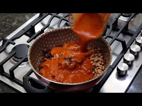 Frijoles puercos ¡La mejor manera de preparar los frijoles cocidos! 😋🤭