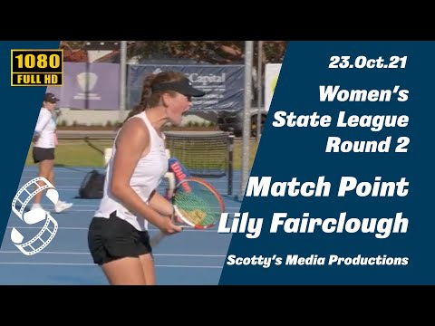 Lily Fairclough Match Point(WA Women's State league Tennis R2)