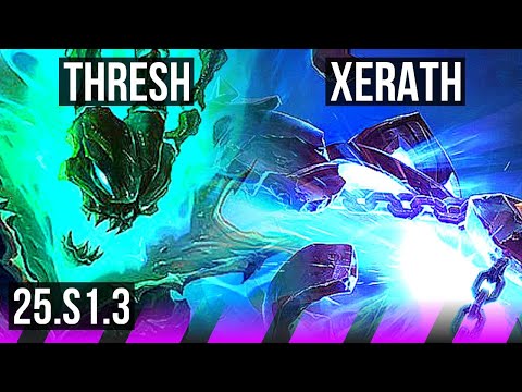 THRESH & Jinx vs XERATH & Jhin (SUP) | 0/2/12 | KR Master | 25.S1.3