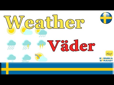 Learn Languages- learn swedish - Weather - Väder