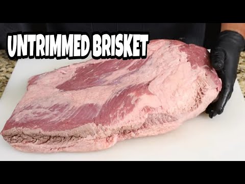 I Didn't Trim This Brisket Before Smoking It And This Happened - Smoked Brisket Recipe