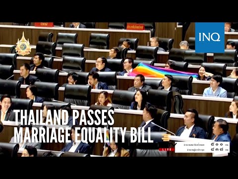 Thailand passes marriage equality bill