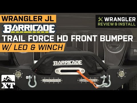Jeep Wrangler JL Barricade Trail Force HD Front Bumper w/ LED Lights & Winch Review & Install