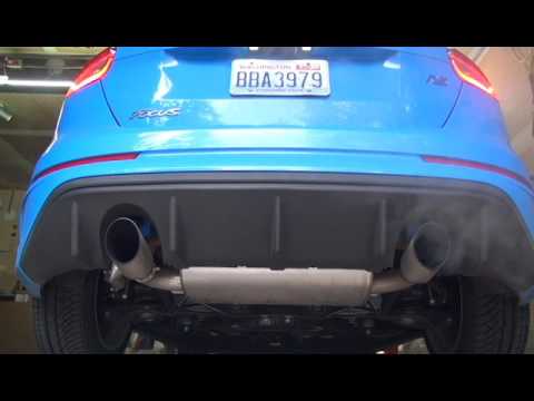 Focus RS Stock Exhaust vs ETS Titanium Exhaust with high flow catalytic converter