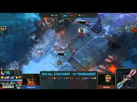 Doublelift doesn't win by CS vs Froggen - Quinn vs Brand - All-Star 2015 - League of Legends