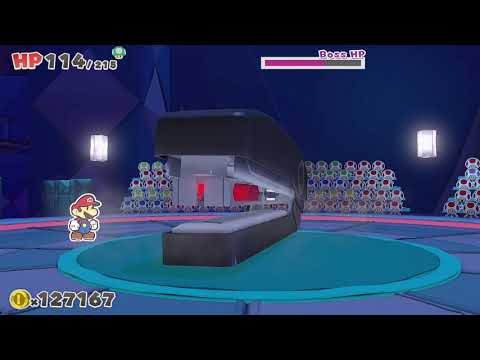 Paper Mario: The Origami King Boss Fight: Stapler
