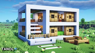 How to Build Sturdy Modern House in Minecraft - Tutorial