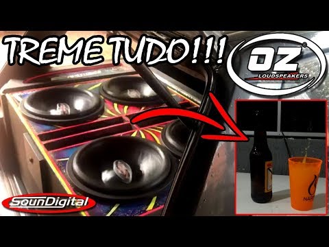 Som Automotivo Tremendo a MESA de BEBIDAS | 4 Graves | Oz Audio e Soundigital