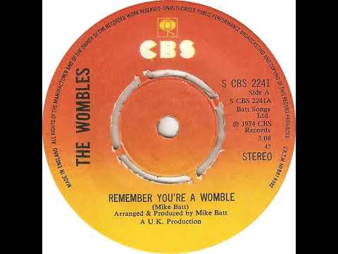 UK New Entry 1974 (70) Wombles - Remember You're A Womble