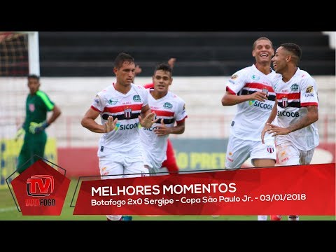 MELHORES MOMENTOS: Botafogo 2x1 Sergipe - Copa São Paulo Jr. - 03/01/2018