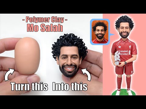 polymer clay sculpture mohamed salah full figure sculpting process by clay artisan jay