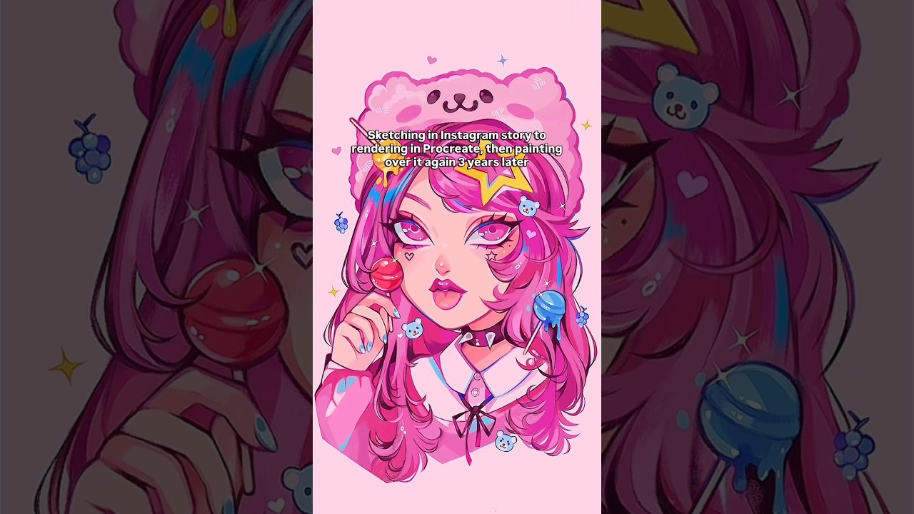 the song is so cute #digitalart #procreate #drawing