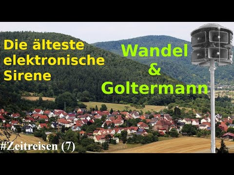 Älteste elektronische Sirene - Sirenenprobe Wandel & Goltermann ESA 15+ E57 - #Zeitreisen [7]
