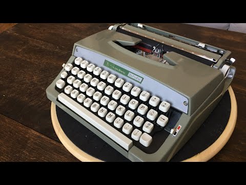 TypewriterMinutes - Typewriter Review: 1966 Montgomery Ward Signature 300 (rebranded Brother JP-1)