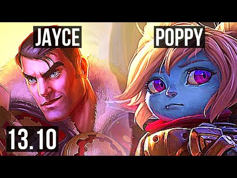 JAYCE vs POPPY (TOP) | 1.8M mastery, 1200+ games, 5/1/5 | KR Challenger | 13.10