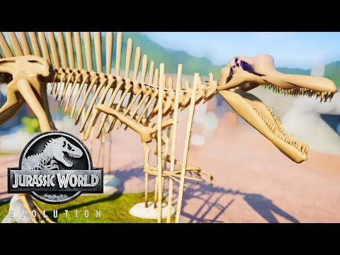 SPINOSAURUS SKELETON DECORATION! New Dino & Deco Mods | Jurassic World Evolution Mod Spotlight