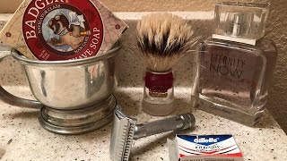 Eternity Now Aftershave by Calvin Klein & Badger ShaveSoap. 1st use & Opinion.