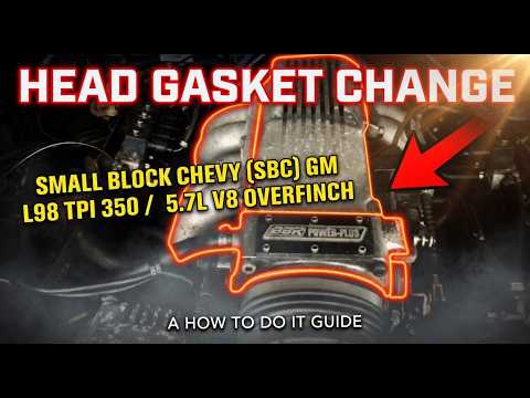 Changing the Head Gaskets on a L98 TPI Small Block Chevy 350 5.7L v8