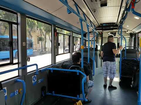 Utazás a 196-os buszon Újpesten - MHU-727 (2020.07.08)