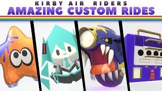 Incredible Custom Machines in Kirby Air Riders