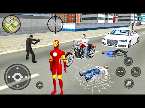 Iron Rope Hero Ninja Gangster Crime Vegas City - Android Gameplay