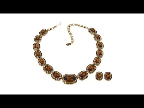 Heidi Daus "Exquisite Elegance" Necklace and Earrings Je...