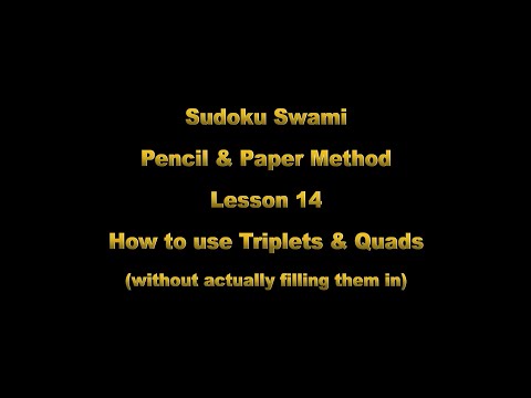 Pencil & Paper Method Lesson 14 - Using Triples & Quads