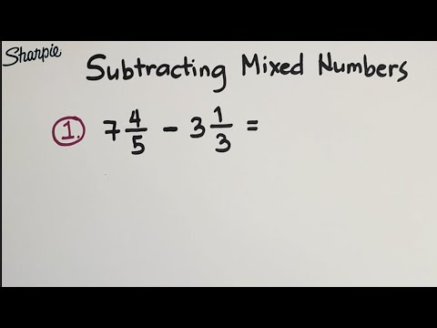 How To Subtract Mixed Numbers? Basic Math Review of Fractions and Mixed Numbers